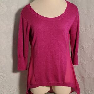 Nicki Minaj Magenta Sparkly Sweater medium. Clubs. Dinner date